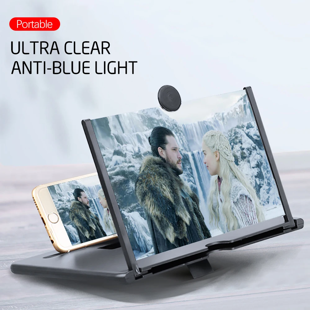 NEW 3D Screen Amplifier Portable Mobile Phone Magnifying Glass HD Stand Eyes Protection Holder For Video Folding Enlarged | Мобильные