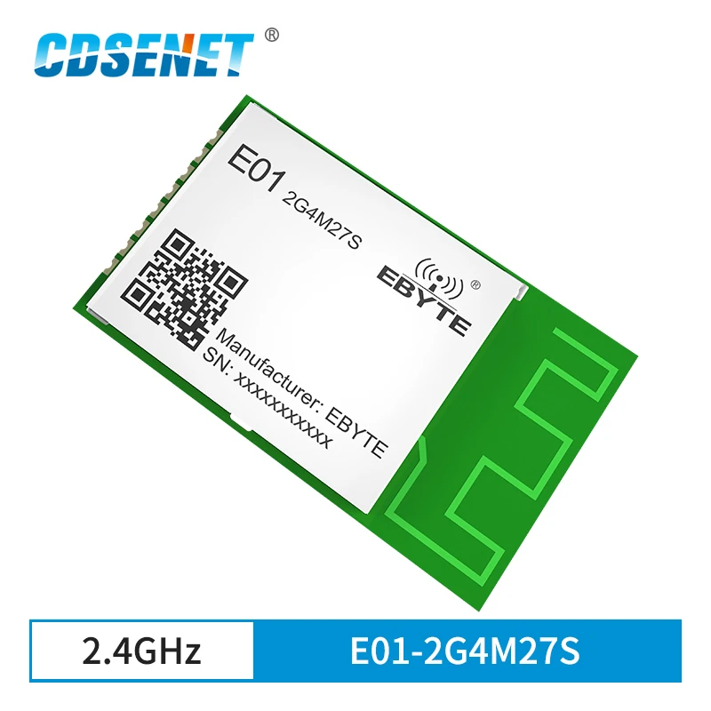 NRF24L01P 2 4 GHz RF модуль SPI 27dBm дальний передатчик CDSENET E01-2G4M27S PCB антенна беспроводной