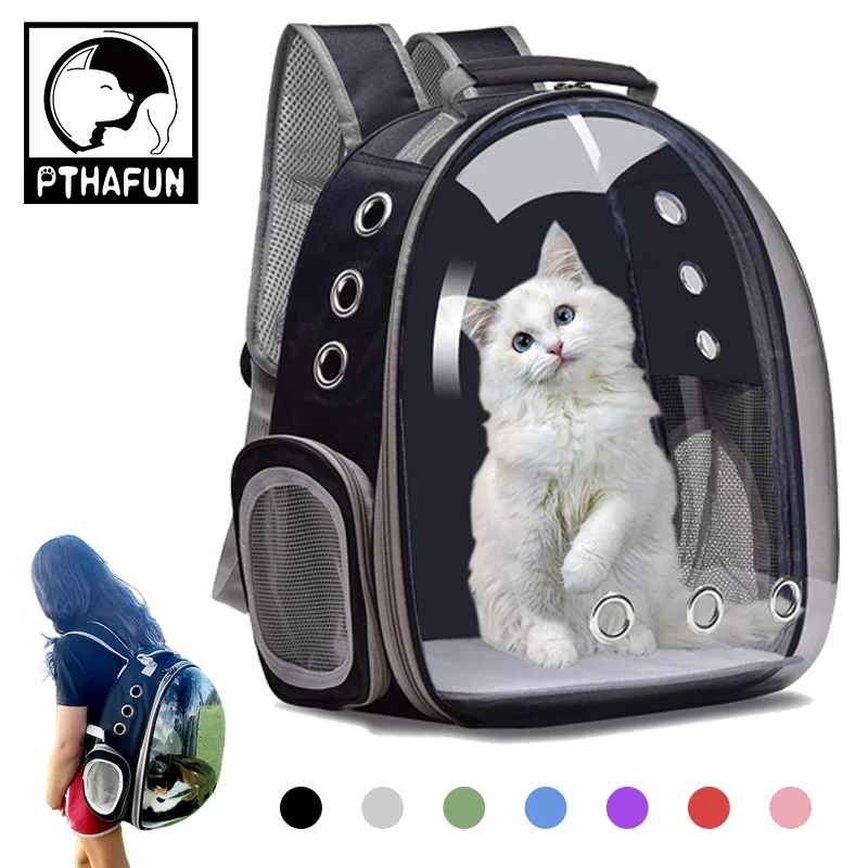 

Cat Carrier Bag Outdoor Pet Shoulder bag Carriers Backpack Breathable Portable Travel Transparent Bag For Small Dogs Cats