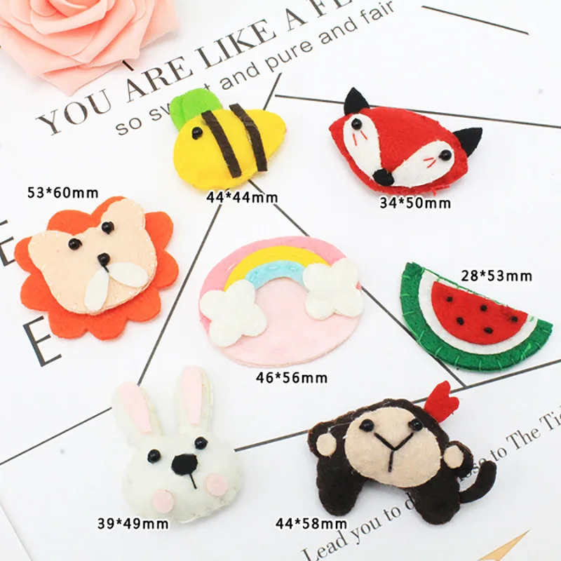 5 шт./лот сделай сам украшение для волос в форме животных ручной работы обувь и