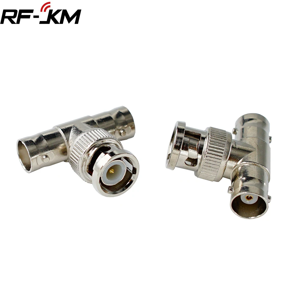 

2Pcs BNC Male To 2*BNC Female T Type Connector Adapter For CCTV Surveillance System