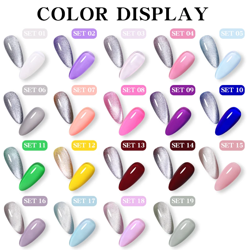 Lemooc 8 мл шпата кошка магнитный гель Лаки лаков для ногтей с украшениями блестящие