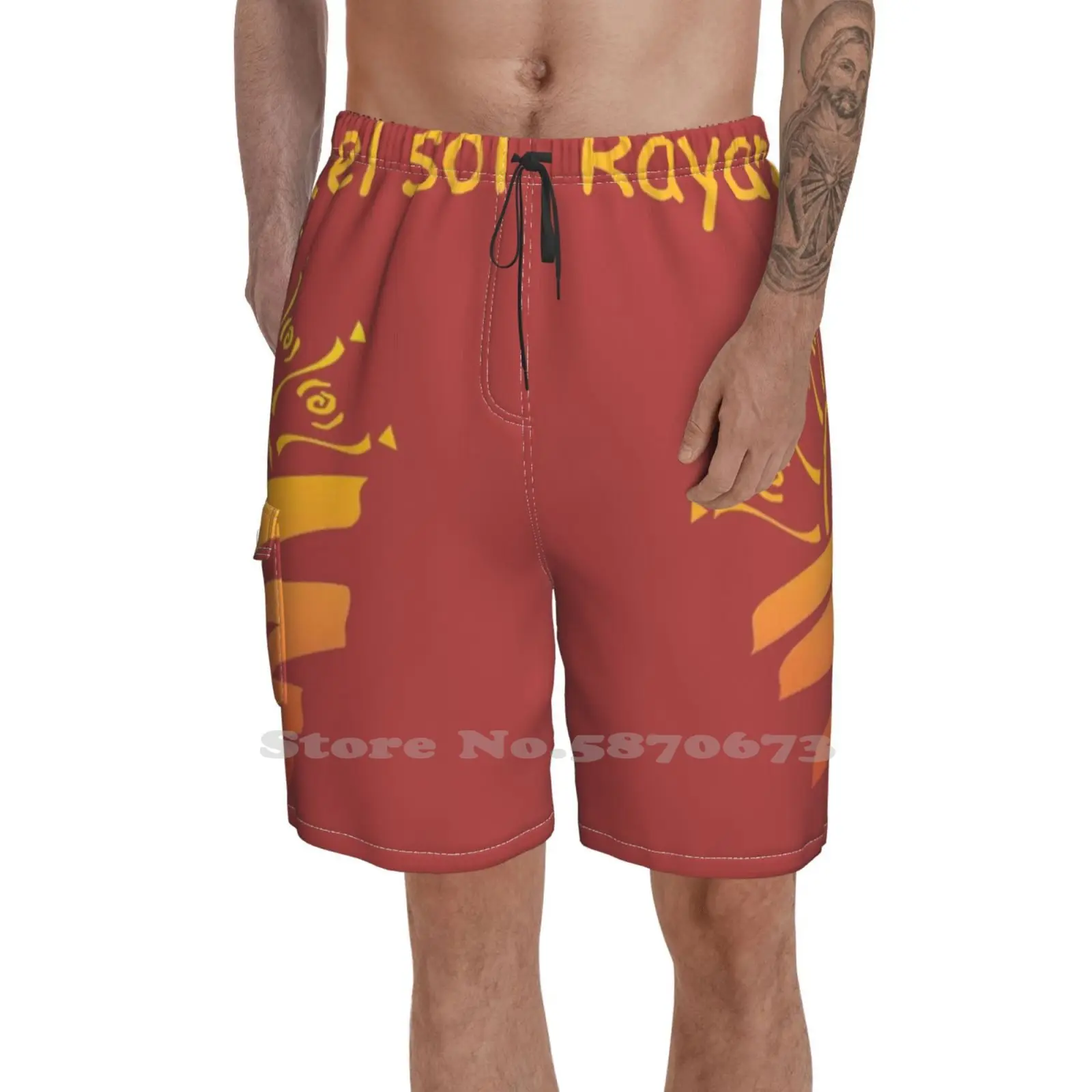 

Пляжные шорты для отдыха, с изображением маны Эль соля