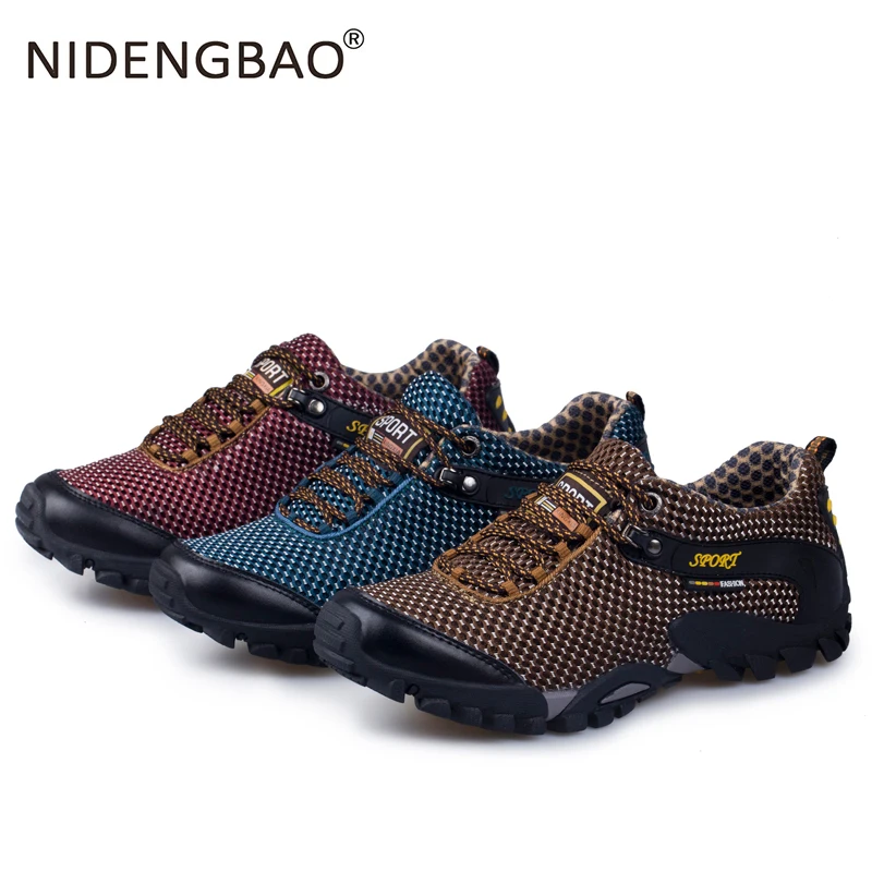 Hiking Shoes Men Sneaker Trekking Shoes Man Outdoor Breathable Sneakers High Quality Climbing Sports Shoe Large Size 39~47