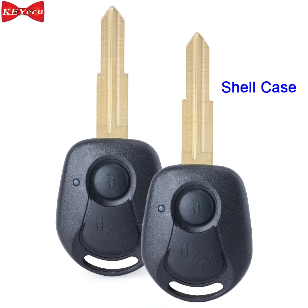 KEYECU 2 шт. для SSANGYONG Actyon Kyron Rexton чехол дистанционного ключа корпуса брелок кнопки