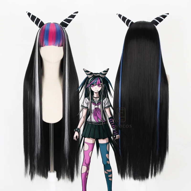 

Anime Danganronpa Trigger Happy Havoc Mioda Ibuki Cosplay Wig Women Long Straight Heat Resistant Synthetic Hair