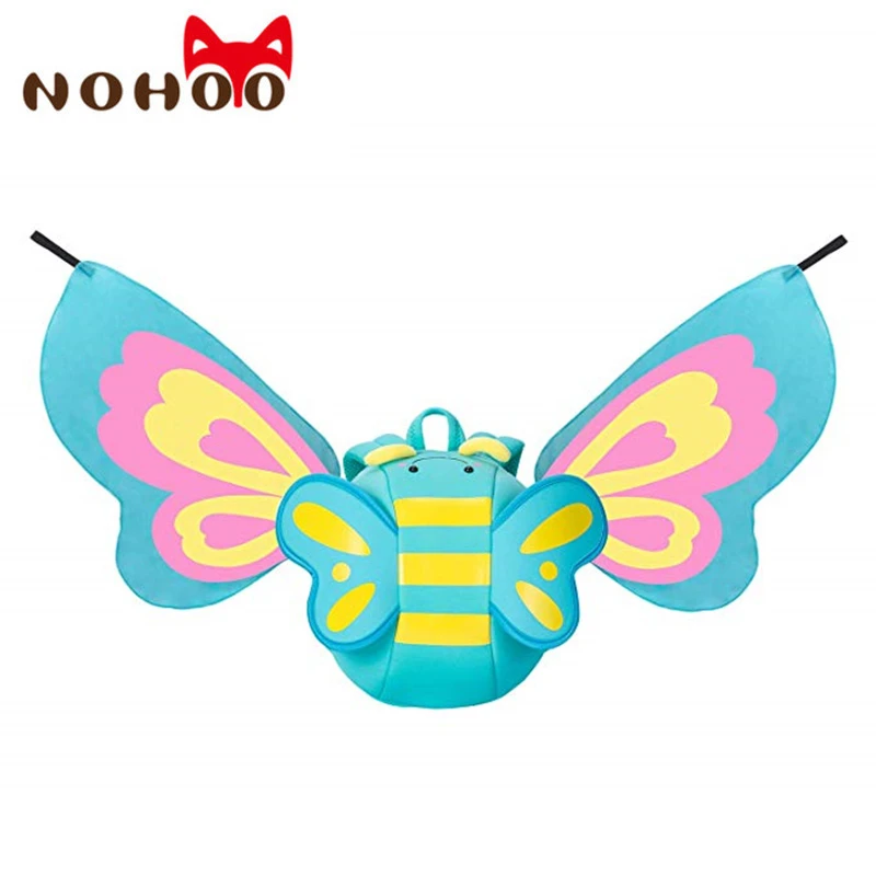 NOHOO портфель школьный крылья ангела рюкзак 3D мультфильм бабочка детская сумка для 2-7 лет девочек рюкзак школьный