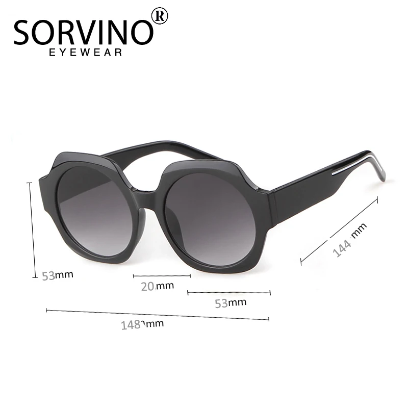 Мужские и женские солнцезащитные очки SORVINO винтажные Овальные Солнцезащитные с