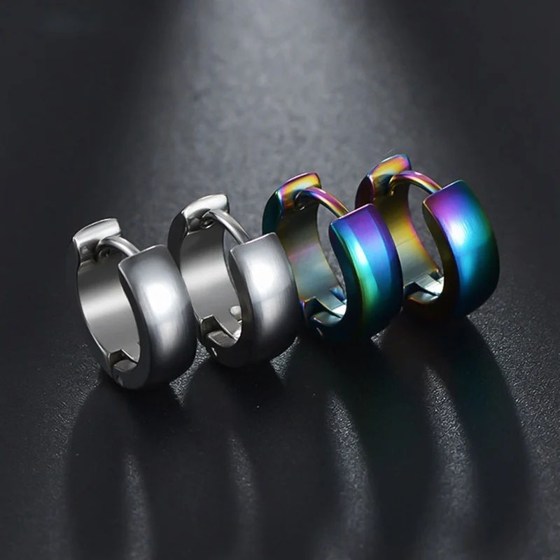 Хит модные для мужчин и женщин в стиле панк серебро золото черный синий цвет