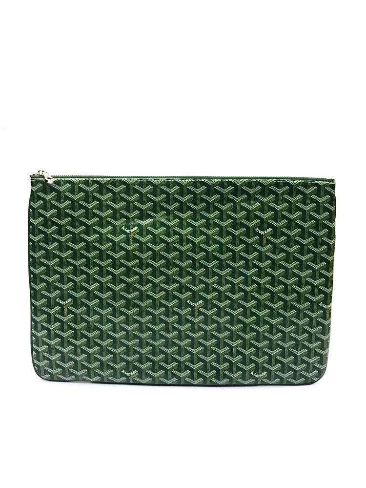 

New Style Female Clutch Bag Simple Temperament Dog Tooth Handbags Ladies Envelopedocument Bag Genuine Leather Fish Scales Purses