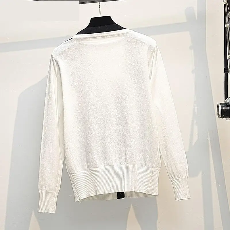 

2021 Autumn Winter Women Sweater Cardigans Oversize V neck knitted Cardigans Woman Jacket Coat Outwear Korean Chic Tops Mujer