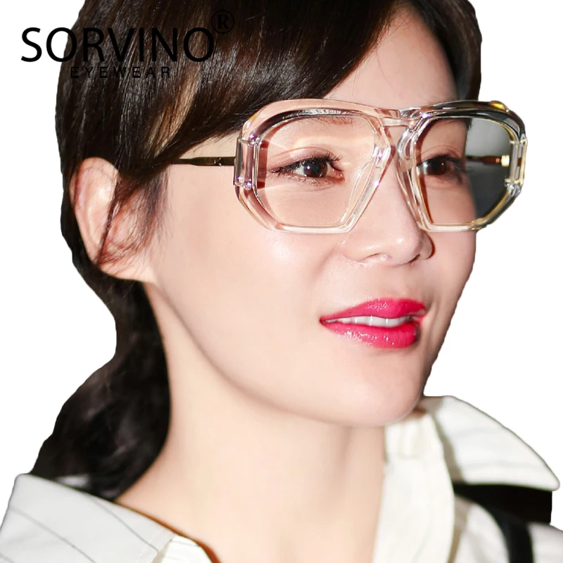 Мужские и женские большие очки авиаторы SORVINO дизайнерские солнцезащитные в стиле