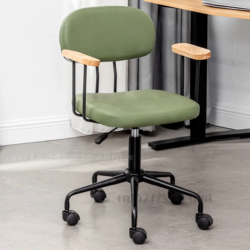 

Компьютерное кресло со спинкой для дома, легкое роскошное офисное кресло, стул для учебы, сидячий вращающийся удобный письменный стул