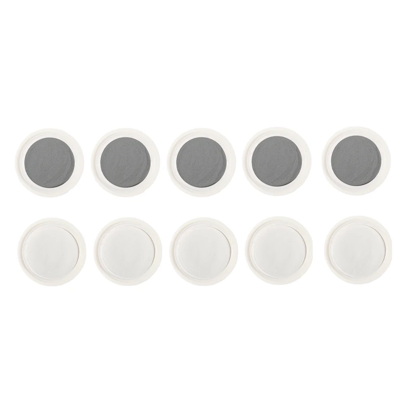 10 шт./компл. серый + белый светоотражающий Блестящий Порошок для ногтей блестящая