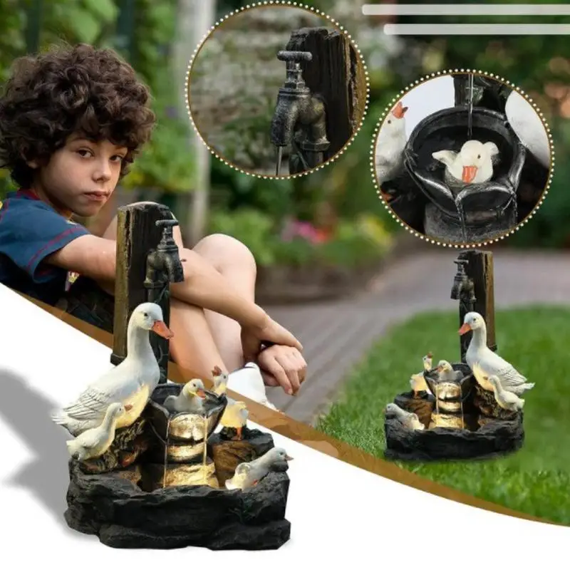 

Креативные утки из смолы, украшение для сада, аксессуары для дома и улицы, Имитация животных, украшения для сада, миниатюры