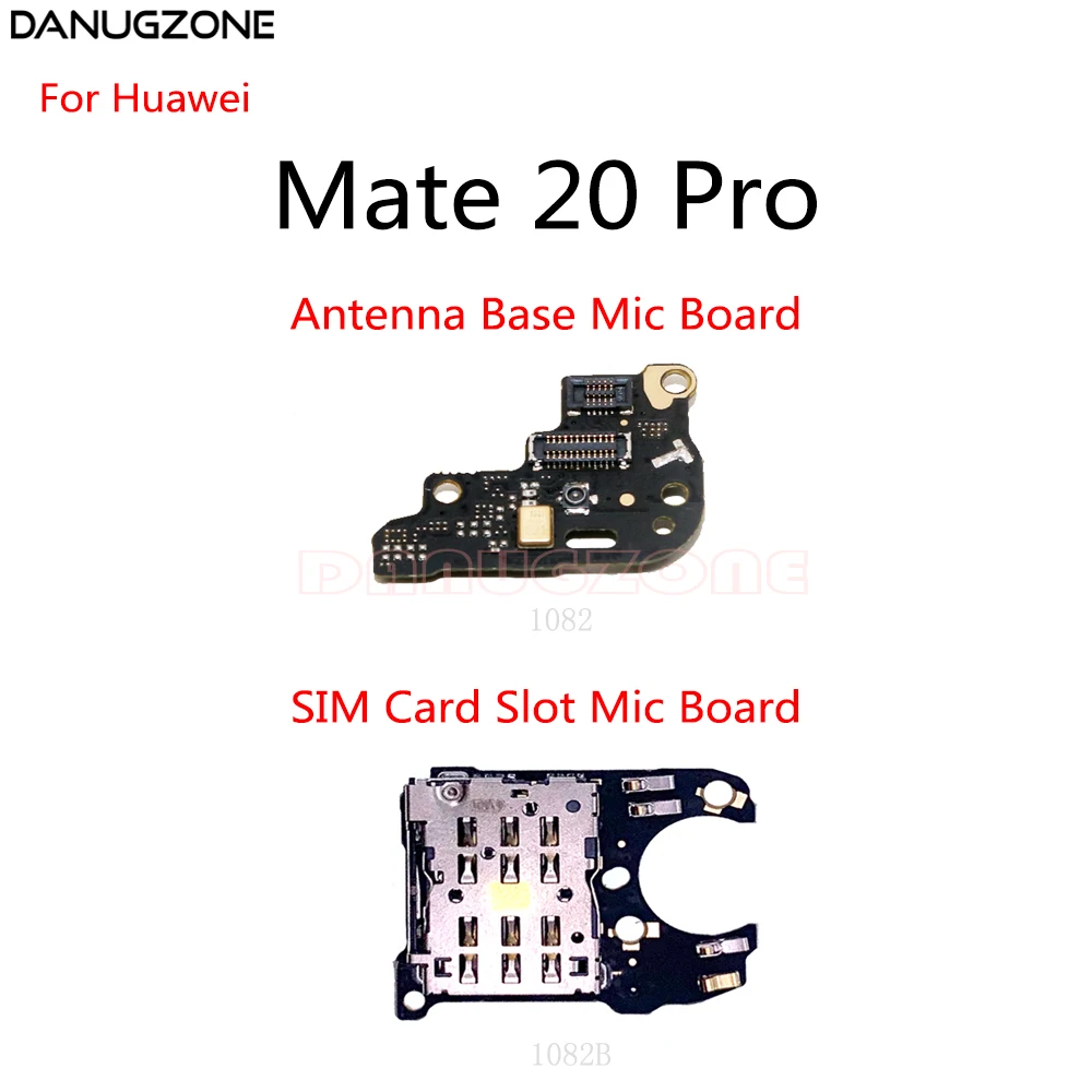 

30PCS/Lot For Huawei Mate 20 Pro SIM Card Reader Socket Tray Slot Microphone Module Antenna Connect Signal Board Mic Flex Cable