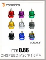 CNSPEED M20 M16 M14 M12* 1,5/1,25 алюминий Neo хром Магнитная дренажная масляная пробка дренажный болт масло отстойник Сливная пробка Гайка YC100281
