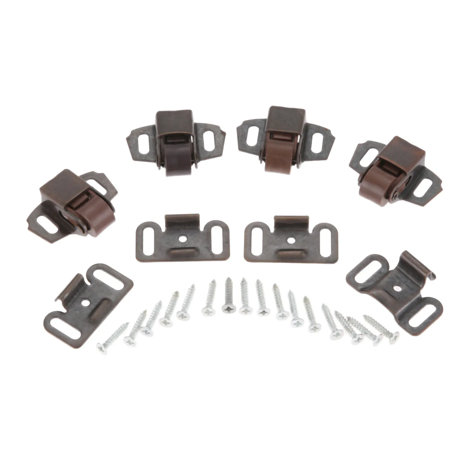 DRELD 4pc Cabinet Door Stopper Spring Touch Latch Ball Roller Catches Wardrobe Stoppers Damper Buffer Furniture Hardware 31*37mm |