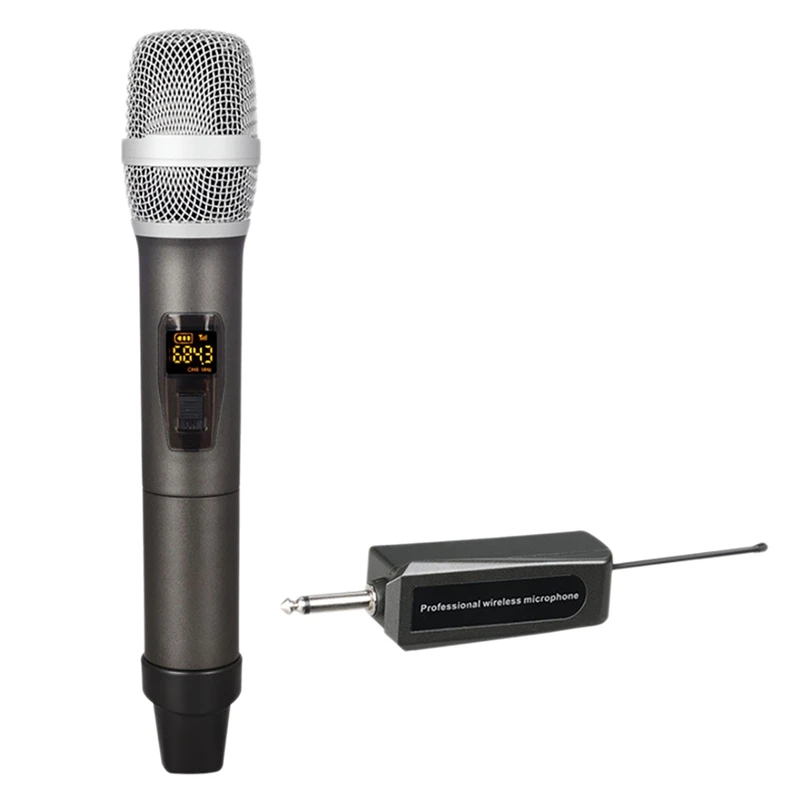 

Беспроводной микрофон с перезаряжаемым ресивером для речи караоке 200 дюйма