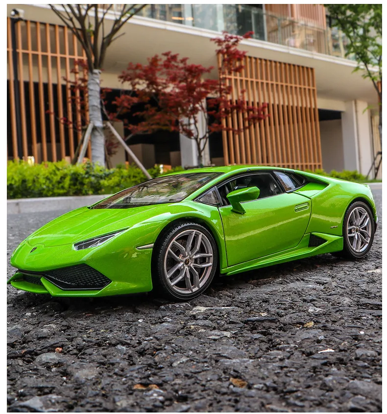 welly 1:24 Lamborghini LP610-4 car alloy car model simulation car decoration collection gift toy Die casting model boy toy