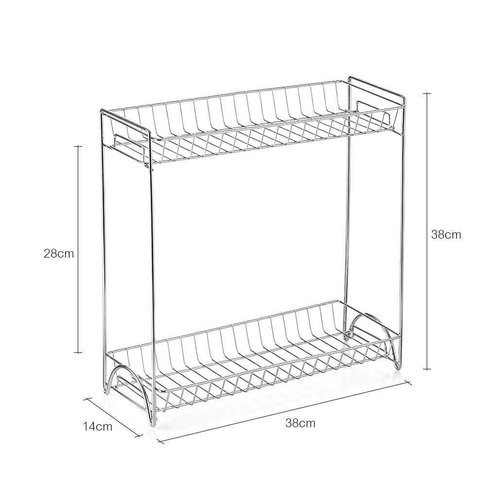 2 ярусная полка для бутылок держатель хромированная подставка приправ стоящая