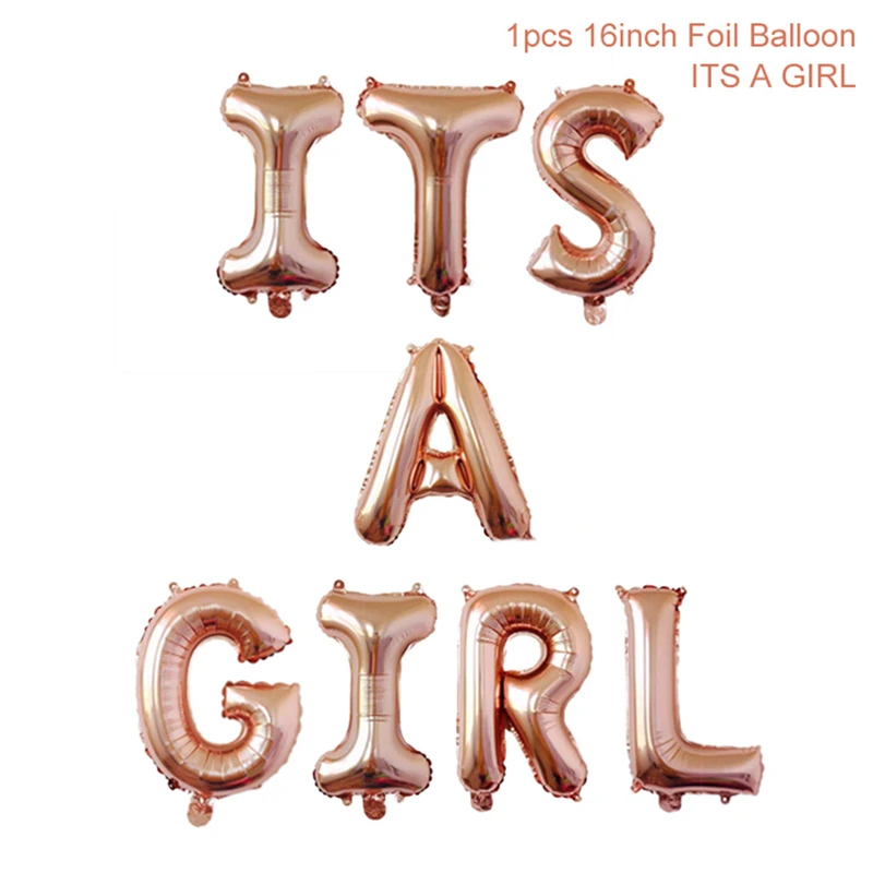 Its a girl FENGRISE/вечерние украшения в виде слона для мальчиков и девочек, украшения для вечеринки на день рождения, детские голубые и розовые украшения в виде конфет - Цвет: Its a girl