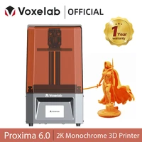 voxelab proxima 6 0 3d uv photocuring resin printer 2k monochrome lcd diy kit anti aliasing high speed 3d printer impresora 3
