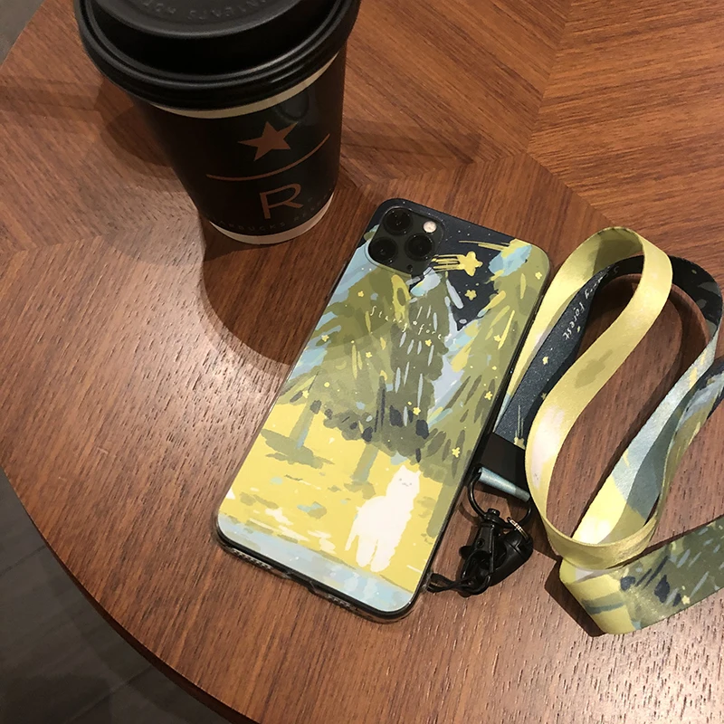 STARRY FOREST Альпака милые мобильные ремни для шеи и запястья двухсторонний