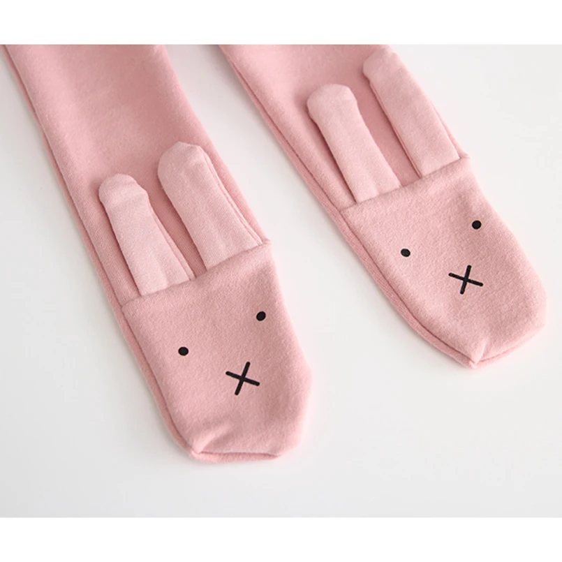 Штаны для новорожденных девочек с 3D рисунком кролика колготки леггинсы малышей