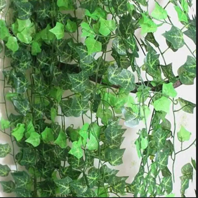 

1 PCS 2.5m Artificial cheap Ivy Leaf Artificial Plants Green Garland Plants Vine Fake Foliage Home Decoration Wedding Decoration