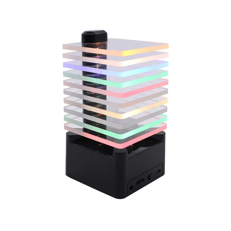 

Cross-Border Creative Wireless Led Seven Color Bluetooth Speaker New Bluetooth Subwoofer Portable Colorful Mini Audio