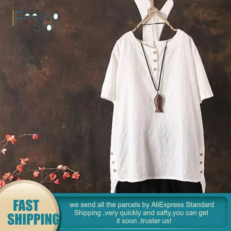 Весна 2020 белая блузка женская элегантная однобортная с коротким рукавом