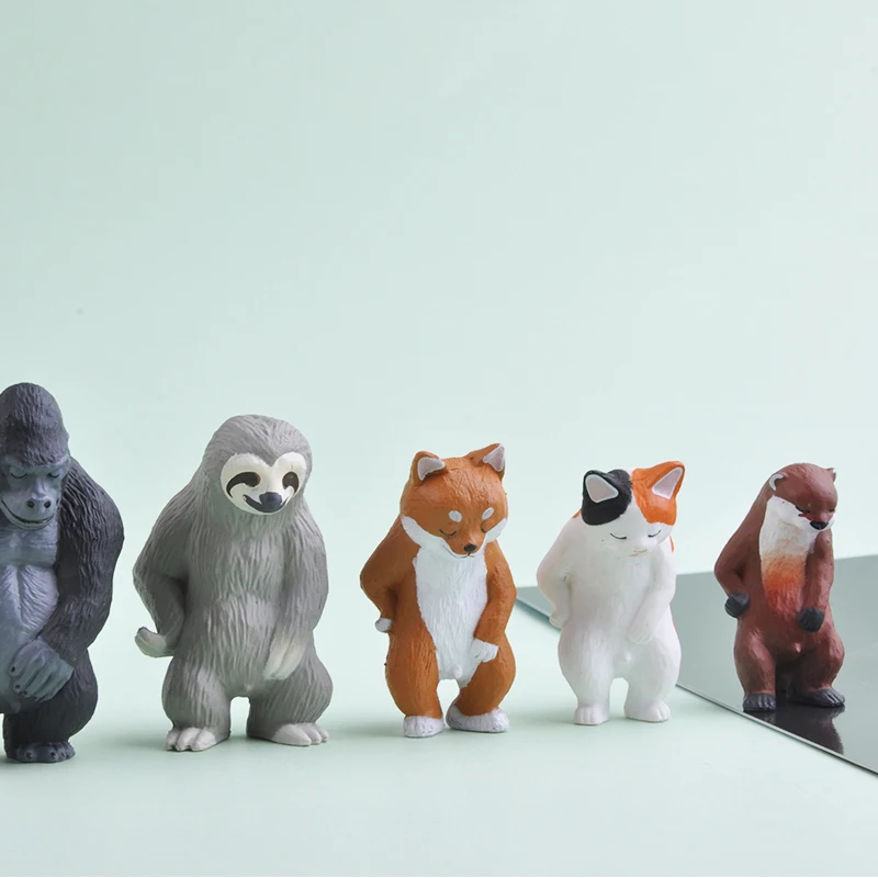 

Gacha Animal Ornaments Orangutan Pretend Play Sloth Animal Gallery Model Toys