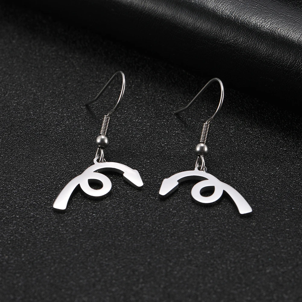 

Lucktune Stainless Steel Arrow Dangle Earrings Cute Charms for Drop Earrings For Women Fashion Jewelry Accessories Pendientes