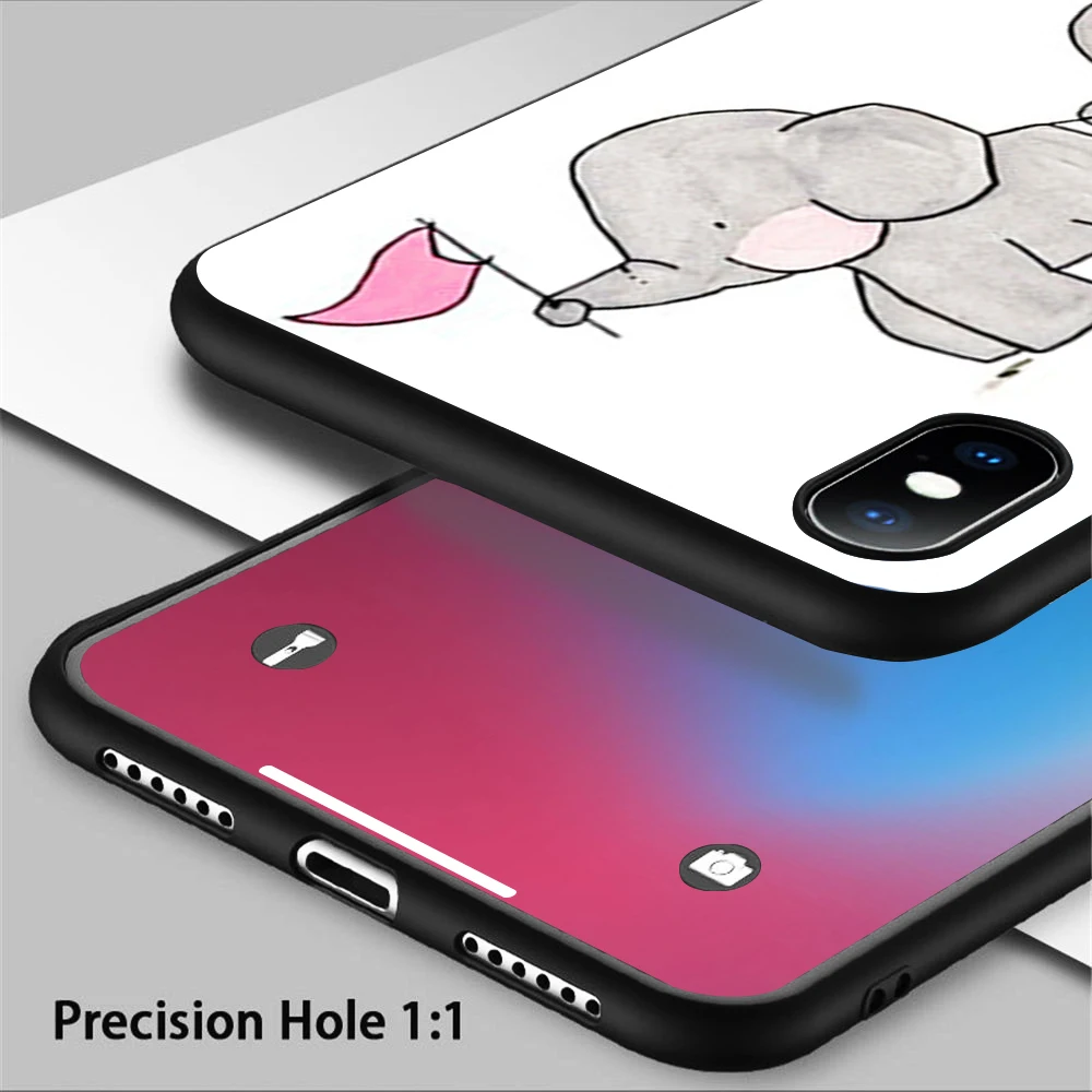 Coque HOP Elephants on Parade Soft Silicone Phone Case for iPhone 11 Pro Max X 5S 6 6S XR XS 7 8 Plus Cover | Мобильные телефоны и