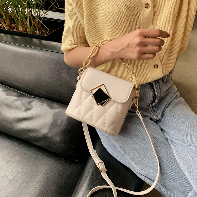 

2021 Summer New Bucket Bag Fashion Messenger Bag Ladies Shoulder Bag Chain Handbag Female Bag Mobile Phone Bag Ladies