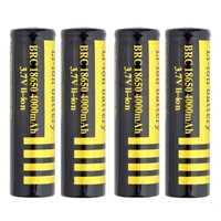 recharging ion ion pile for flashlight torch 18650 3 7v 4000mah gtf accumulator battery 18650