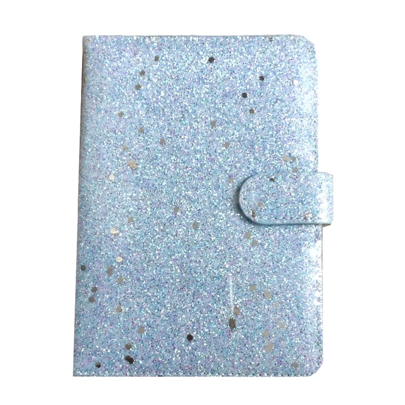 

2022 New Cute Creative Glitter Sequins Hardcover Notebooks Student Candy Korean Agenda Planner Organizer Stationery A5A6