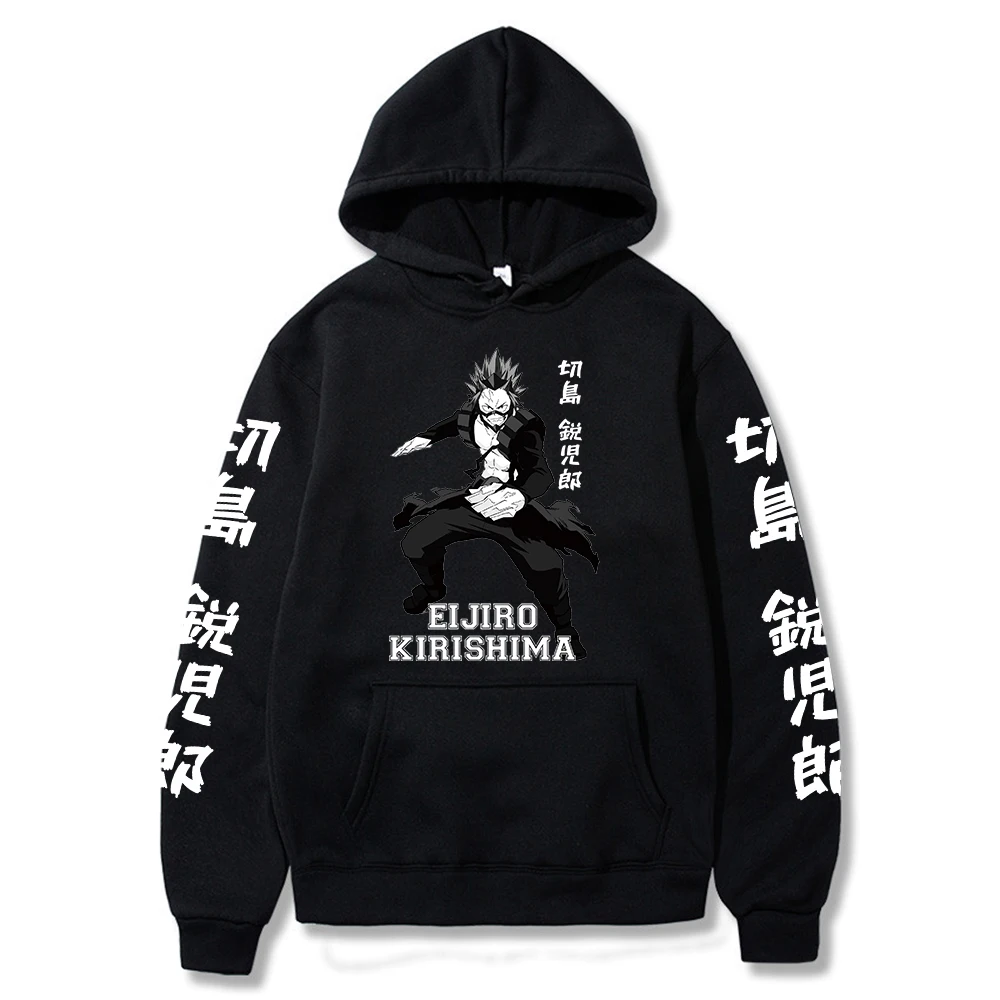 

My Hero Academia Cosplay Eijiro Kirishima Hoodie Costume Jacket Pullover Hooded Sweatshirt