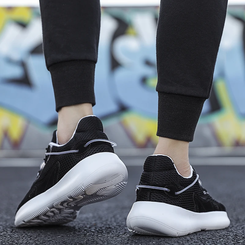 Сезон весна лето дышащие кроссовки сетчатые для мужчин и взрослых нескользящие