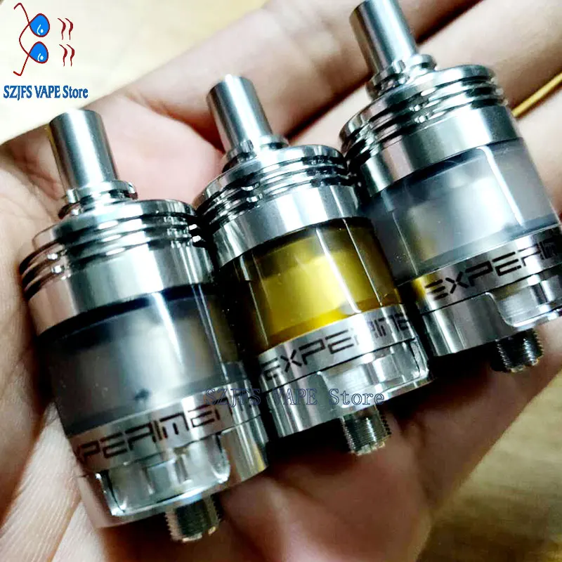 

New Experment 3 elite MTL RTA with 22mm diameter single coil 316ss top fill rebuildable tank e-cigarette atomizer VS Zeus RTA