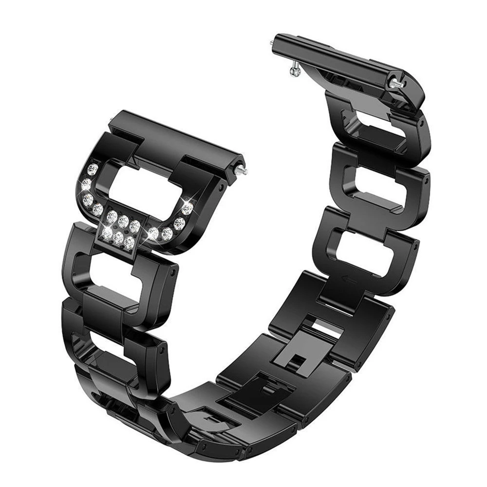 

Women Diamond Stainless Steel Wristband Fitbit Versa3 2 Lite Watch Bands Replacement Metal Strap Bracelet Luxury Strap Bracelet