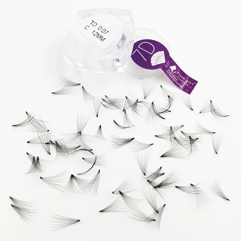 Flash girl макияж предварительно сделанные русские объемные веерные ресницы 0 07 7D