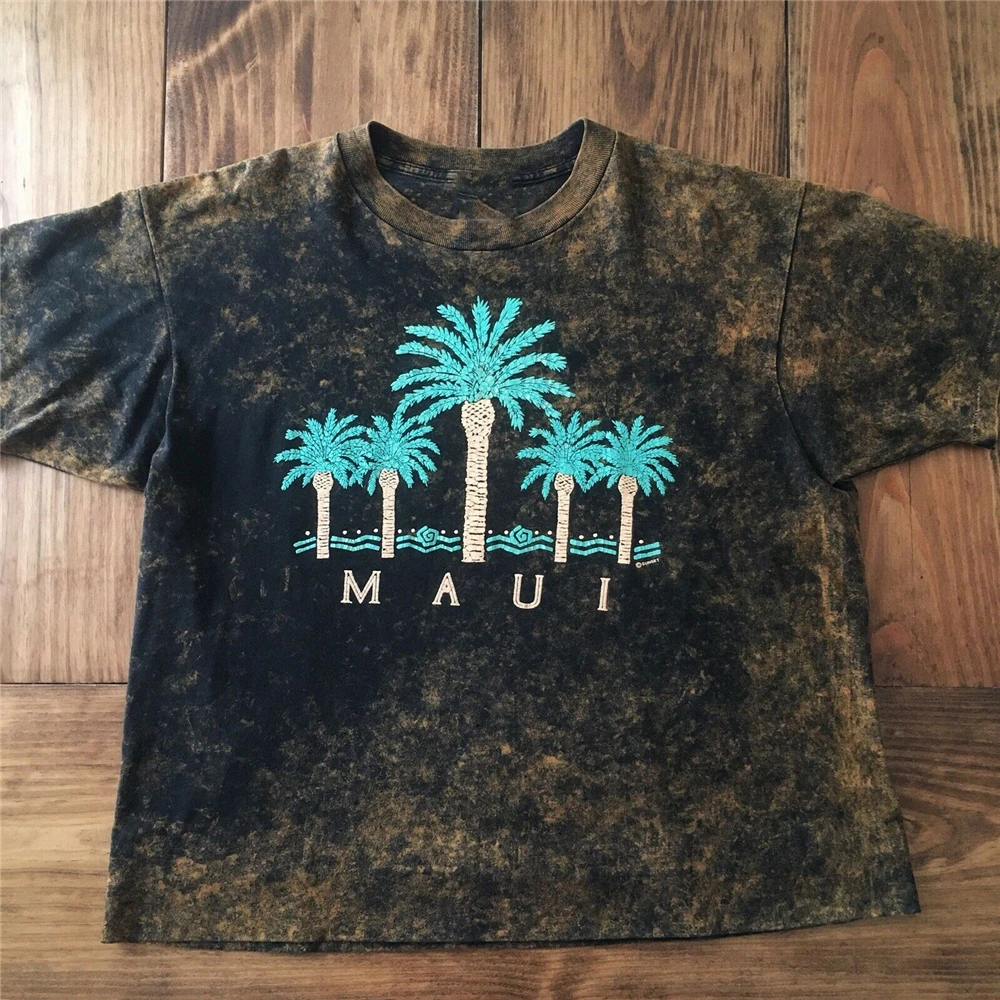 Мужская винтажная футболка с рисунком из черного золота размеры Xl 90 й