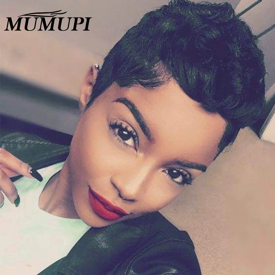 Женские короткие парики MUMUPI классические в стиле ретро Короткие для волос