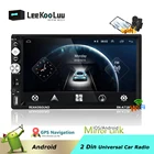 Автомагнитола LeeKooLuu, 2 Din, Android, GPS-навигация, автомобильный стереоплеер 7 дюймов, автомобильный мультимедийный плеер MP5, Bluetooth, Wi-Fi, FM, аудио, стерео