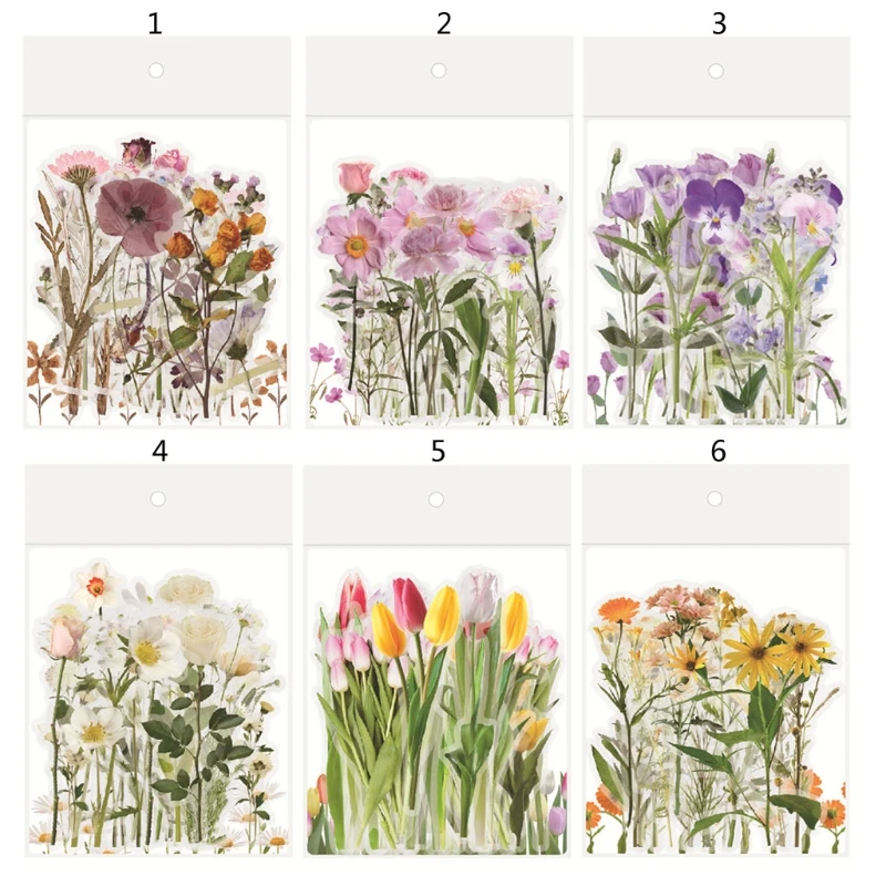 

40Pcs Flower Leave Resin Art Decorative Stickers Kit Artificial Flower Personalized Flower Epoxy Resin Fillings Stickers