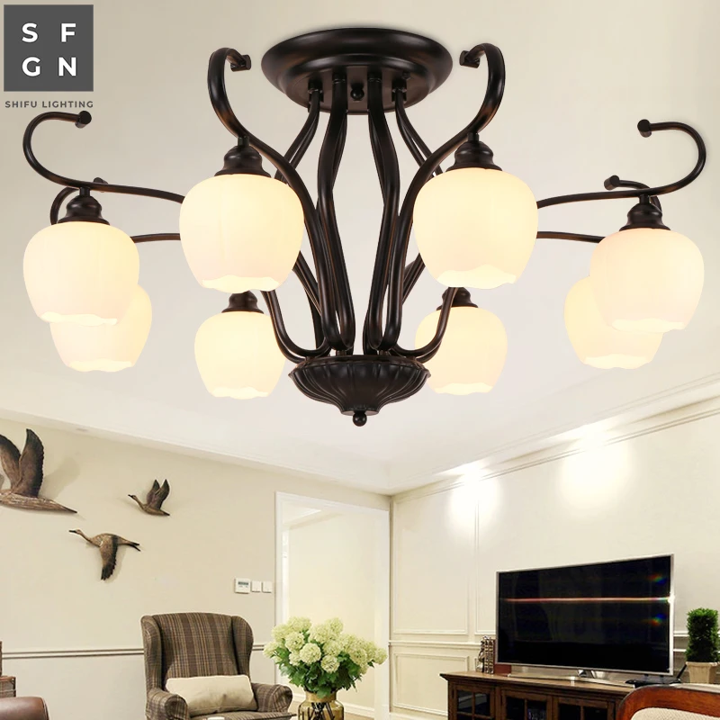 Люстра Светодиодная потолосветильник железный светильник в американском стиле