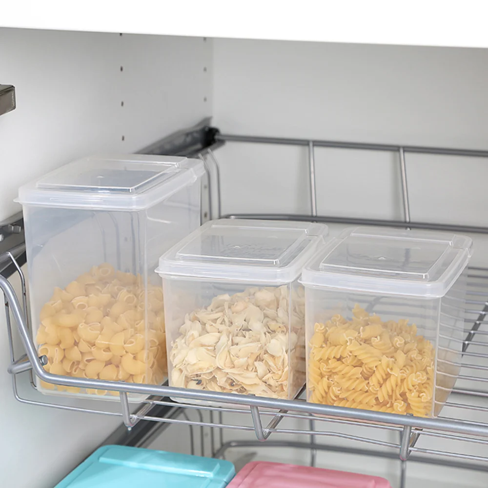 

1.2L Kitchen Food Crisper Food Container Box Storage Box (Transparent)