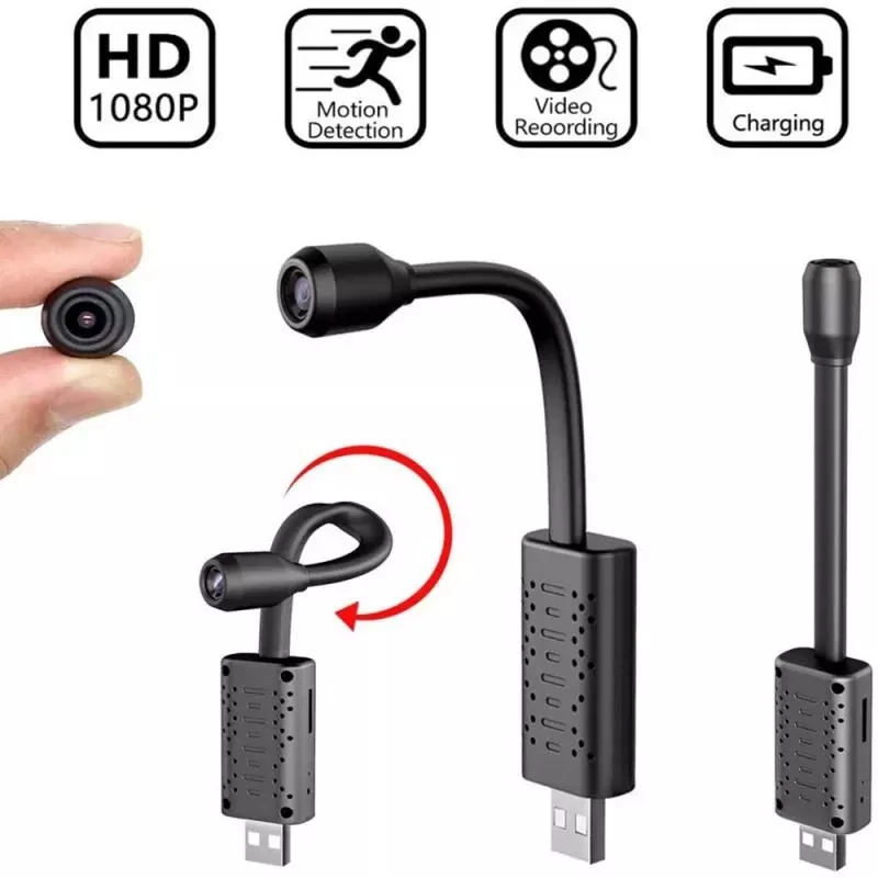 

HD Mini USB Camera Real-time Surveillance wifi DV IP Camera AI Human Detection Loop Recording Remote View Video Audio Recorder